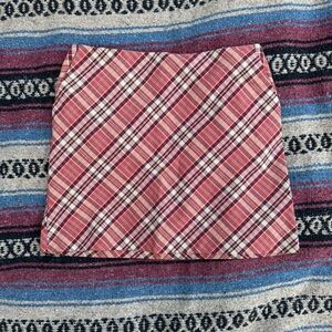 90s Plaid Mini Skirt